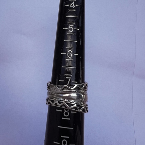 925 Sterling Silver Bali Ring,Bali Cigar Band,925 Sterling ring,925 Wide Band - Picture 6 of 7